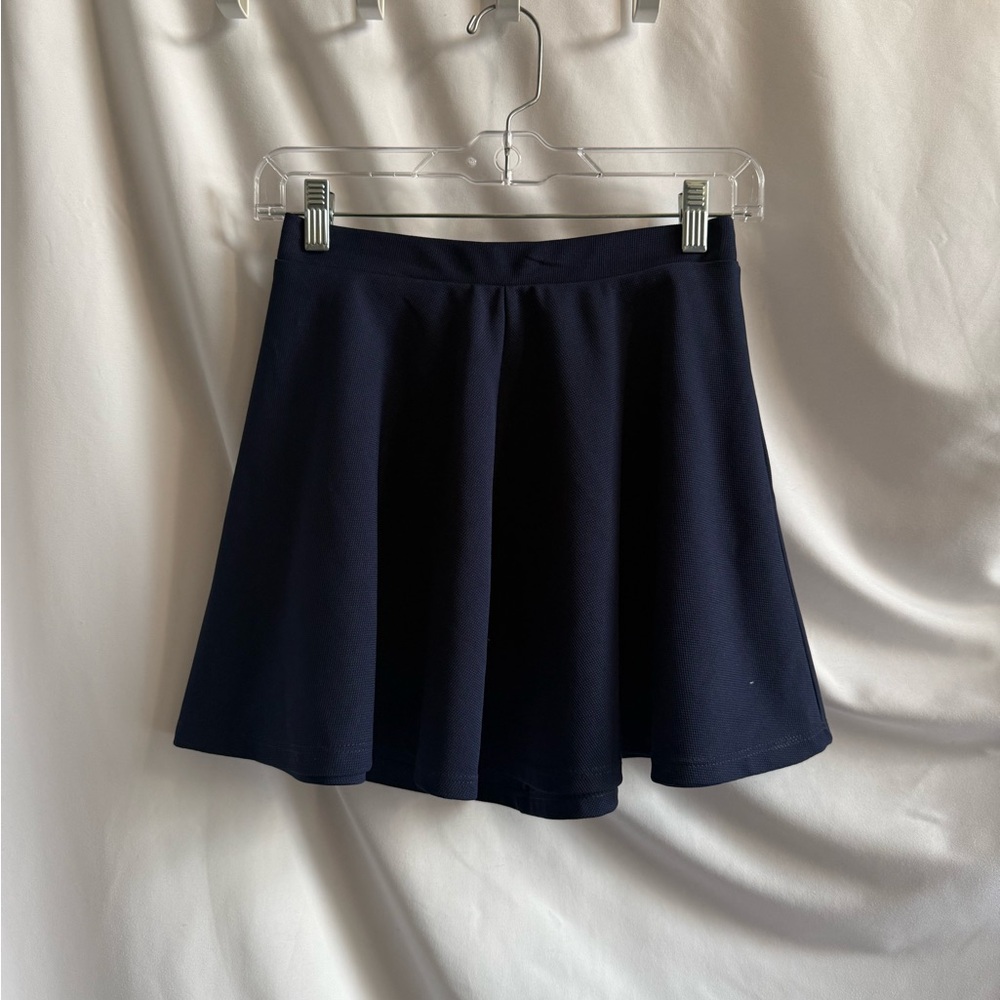 Classic Navy A-Line Skirt - Women